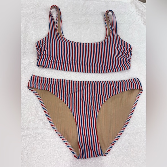 Old Navy Other - Old Navy Striped Bikini - Red, Blue, White